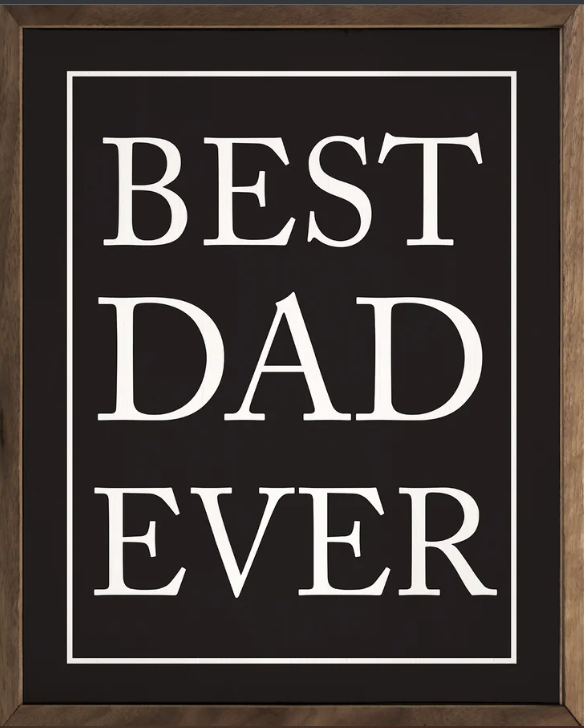 Best Dad Ever Border Black image 0