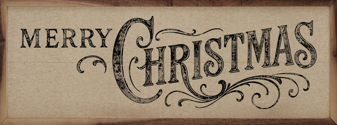 Merry Christmas Ornate image 1