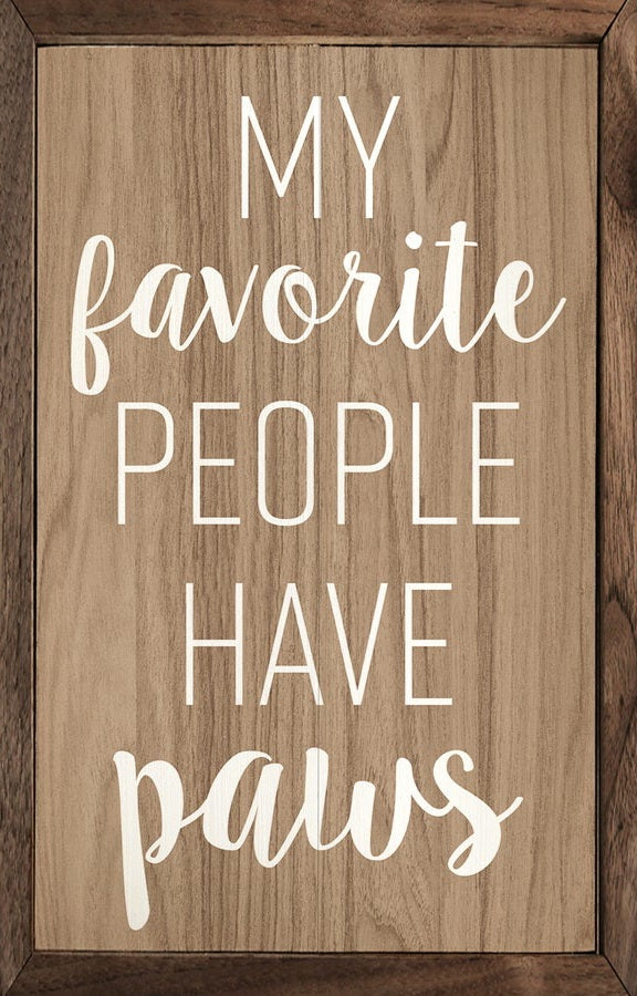 My Favorite People Have Paws Brown image 0