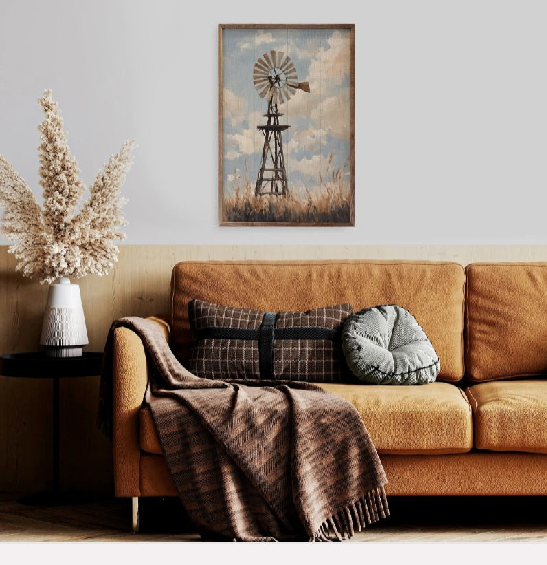 Windmill In Sunny Field image 1