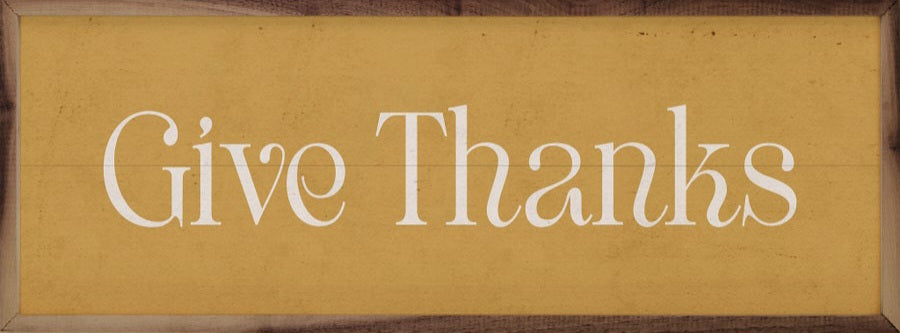 Fancy Give Thanks Gold image 0