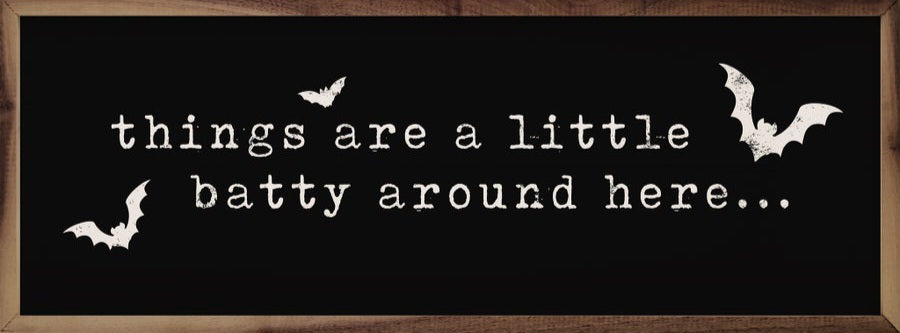 Things Are A Little Batty Black image 0