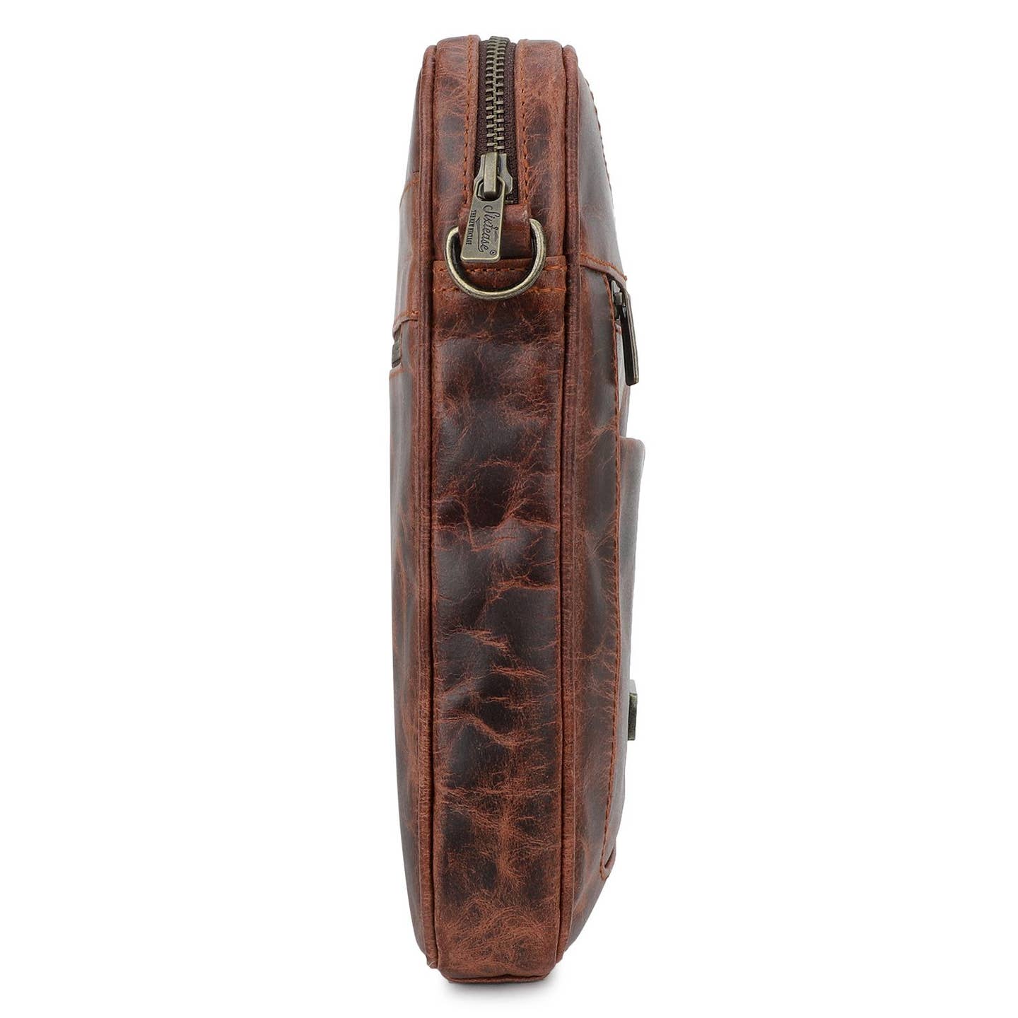 Rustic Genuine Leather Cherry Crossbody Bag image 3