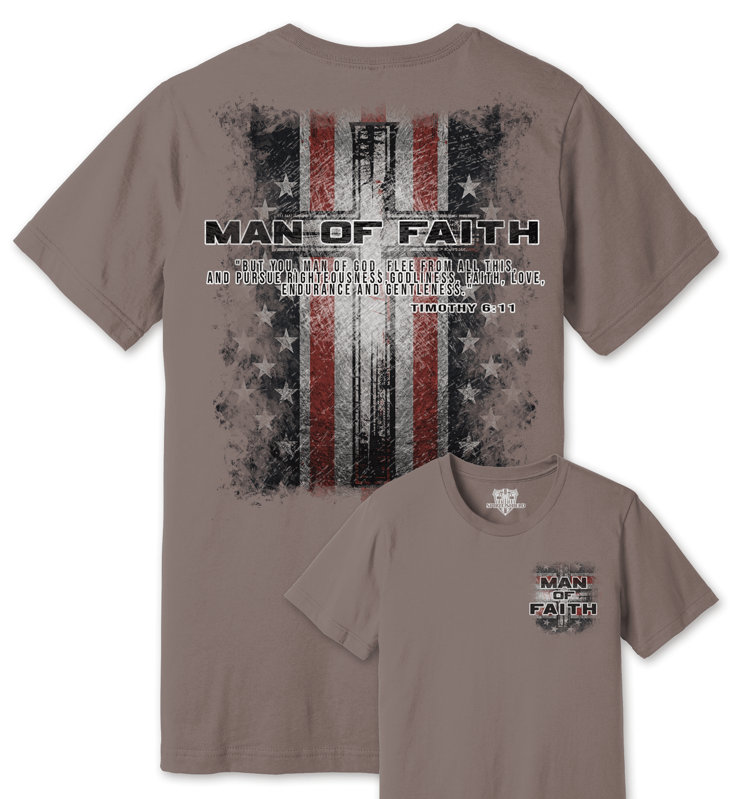 Man of Faith Men's Multicolor Unisex Shirt