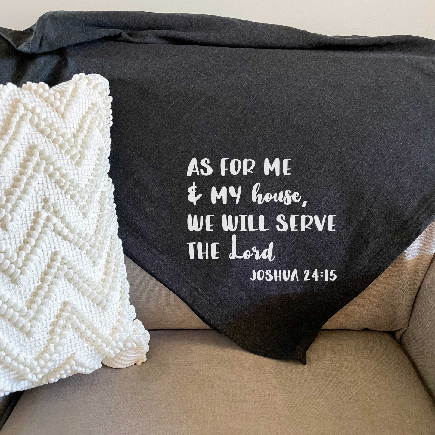 As for Me and My House Fleece Blanket