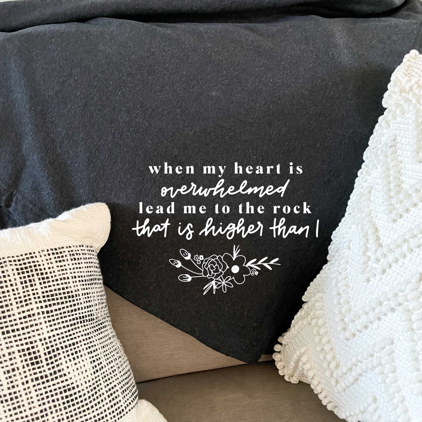 Lead Me to the Rock Fleece Blanket