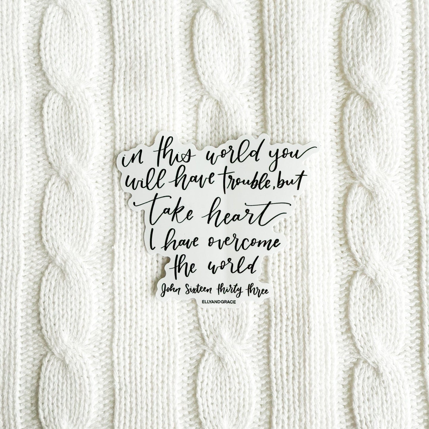 I Have Overcome The World Sticker