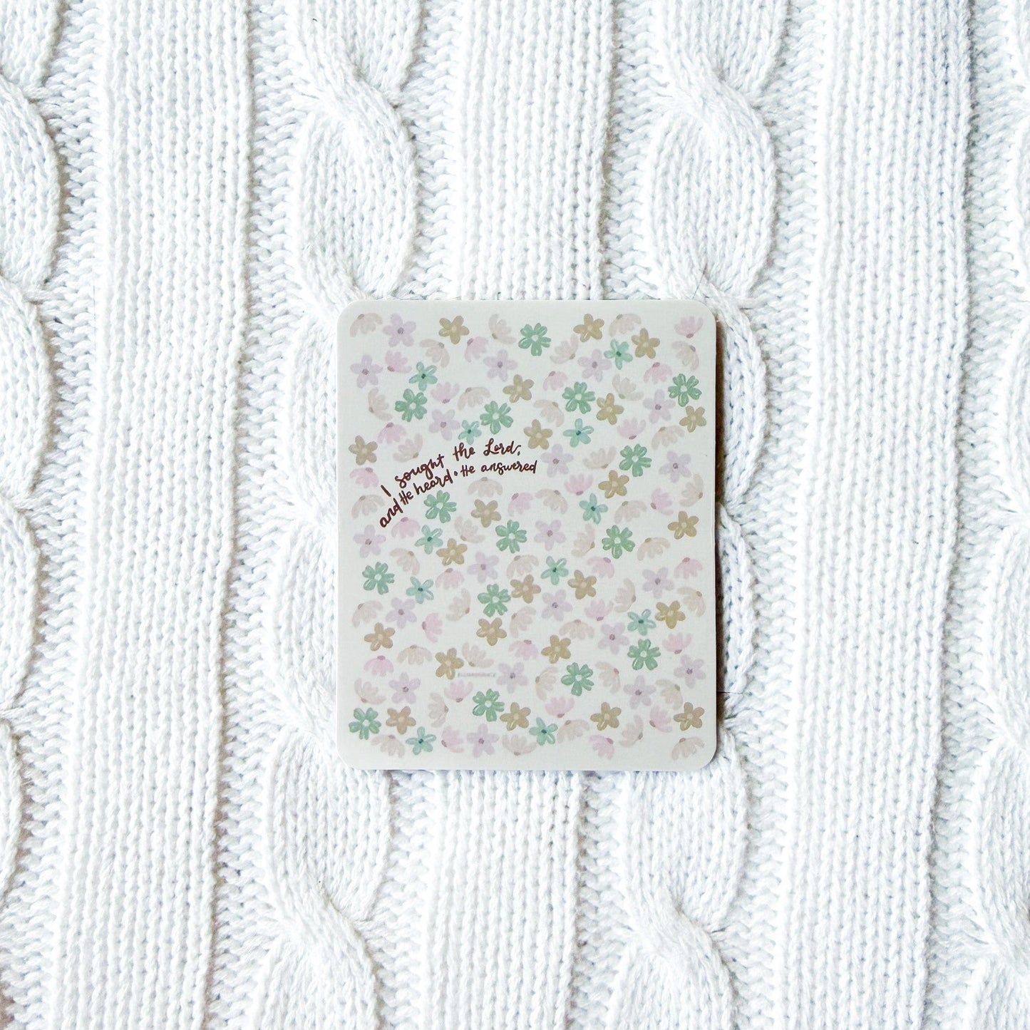 I Sought the Lord Sticker