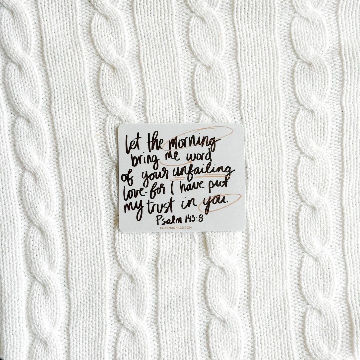 Let The Morning Bring Me Word Sticker