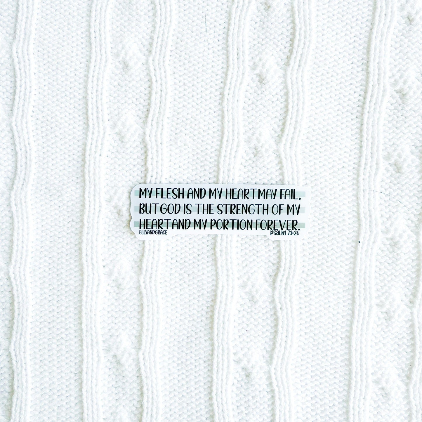 My Flesh May Fail Sticker