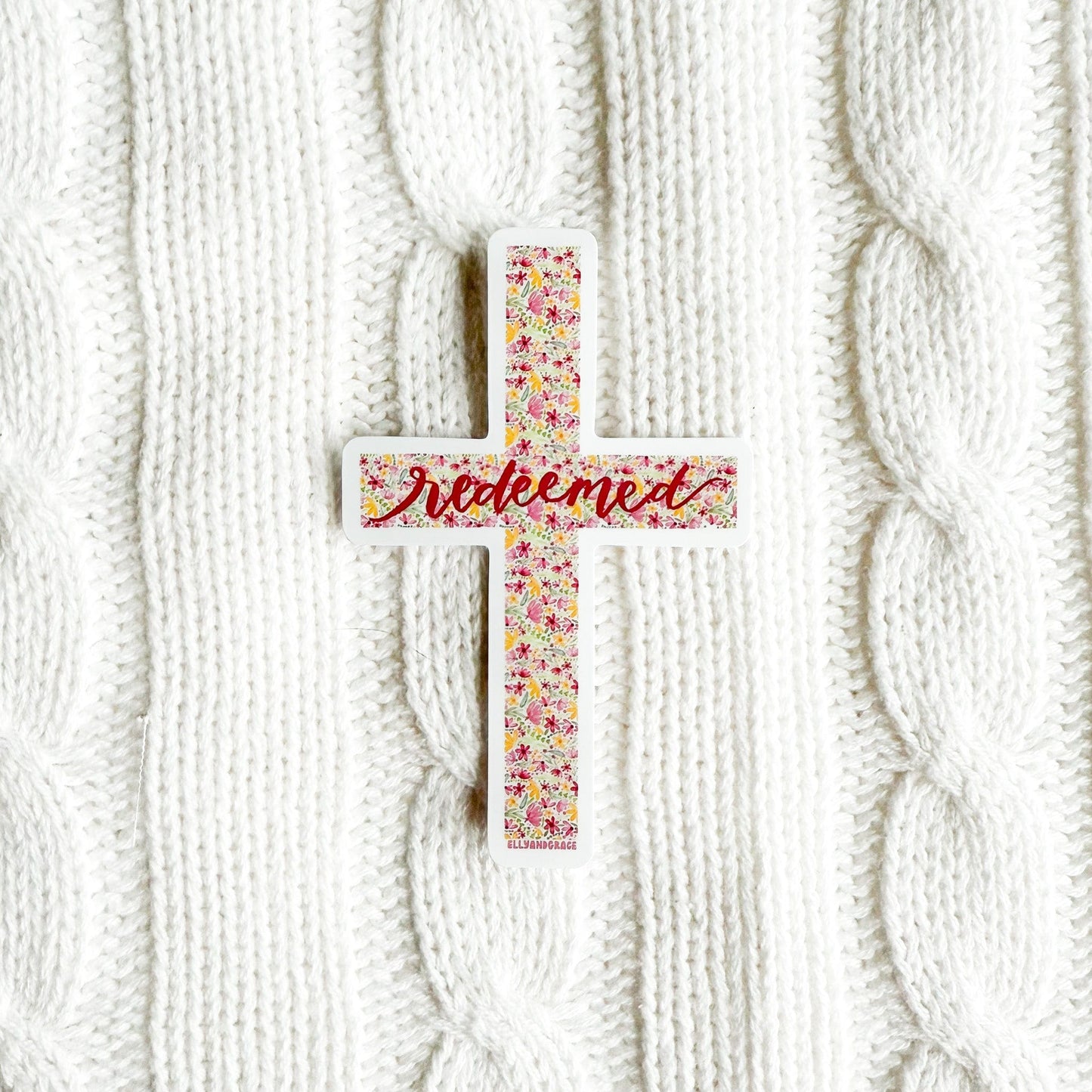 Redeemed Cross Sticker