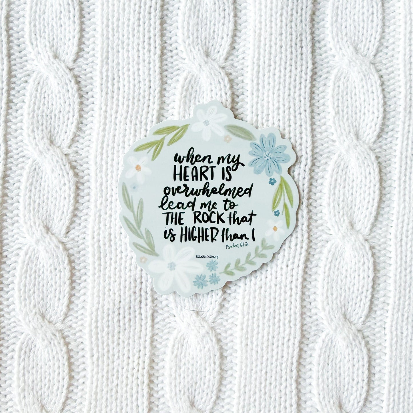 When My Heart Is Overwhelmed Sticker