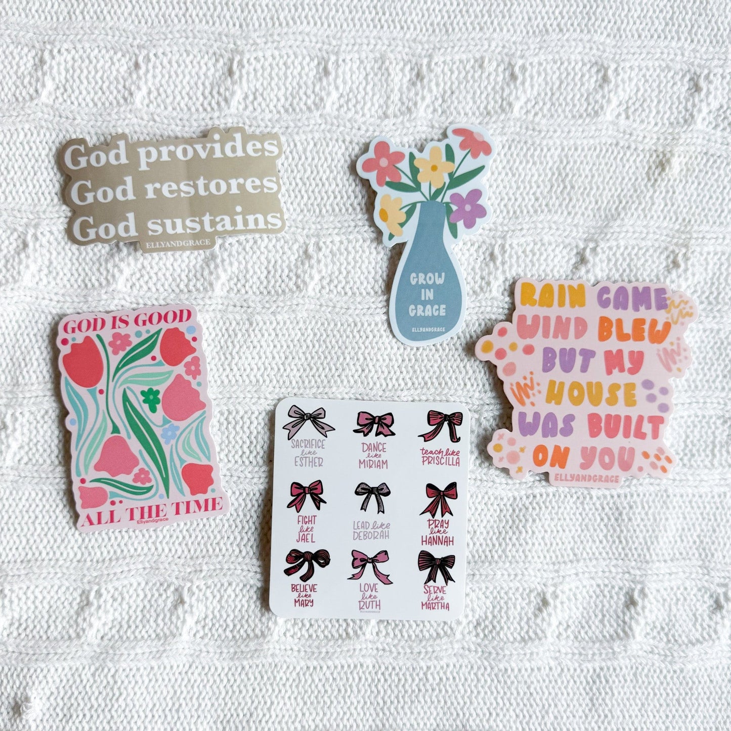 Grow In Grace Sticker Pack