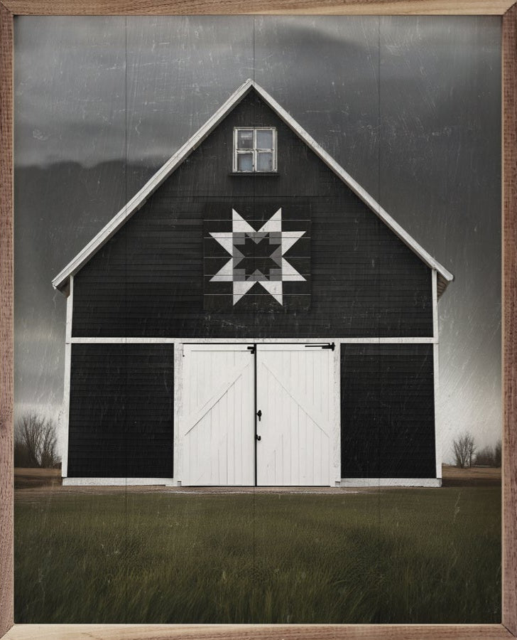 Black Barn With Quilt image 0
