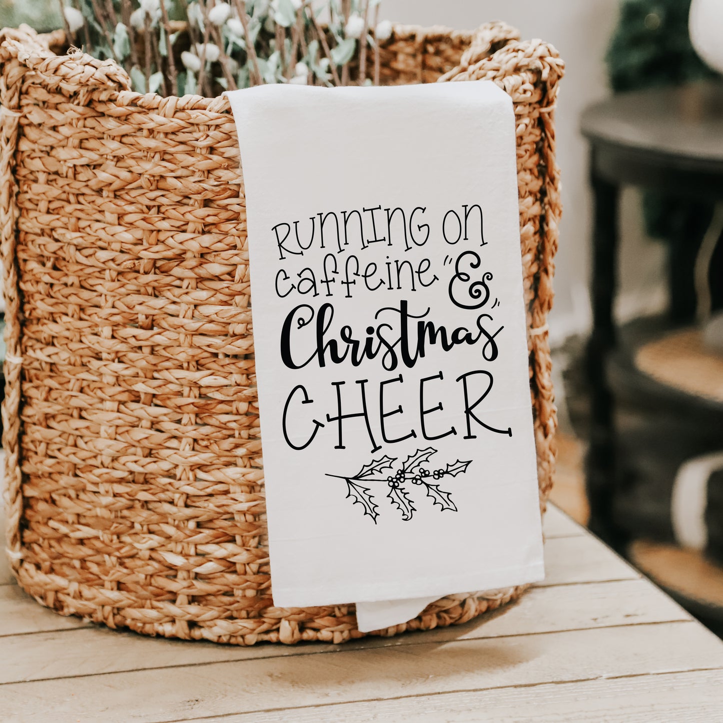 Running On Christmas Cheer Towel image 0