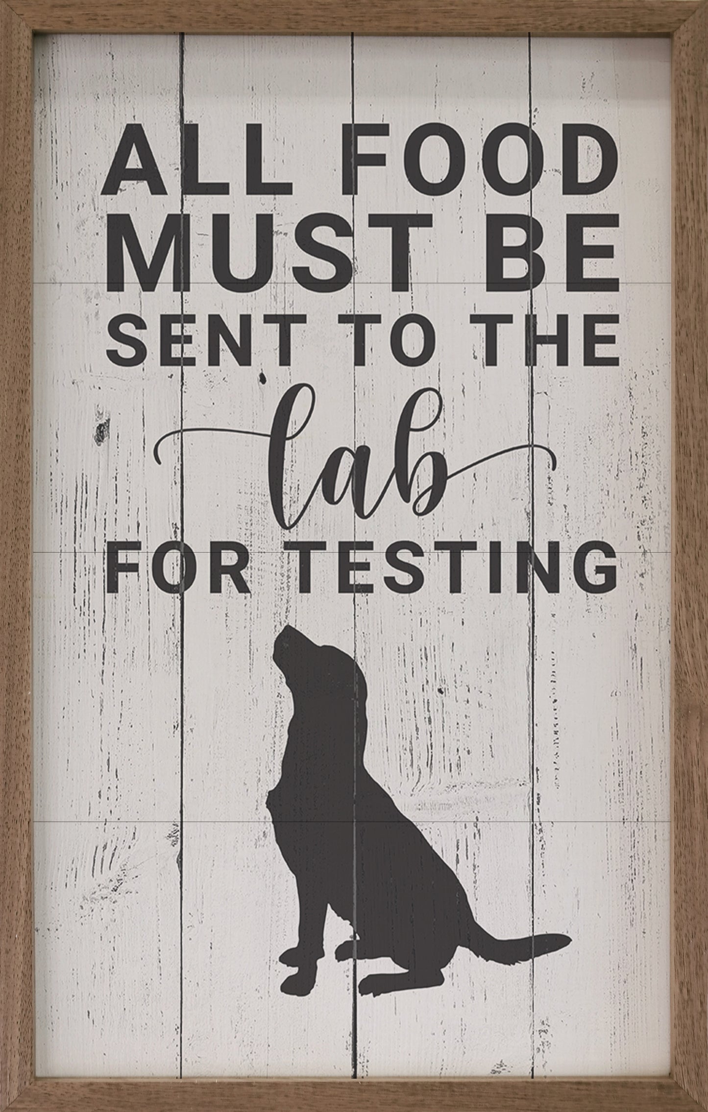 All Food Must Be Sent To The Lab Whitewash image 0