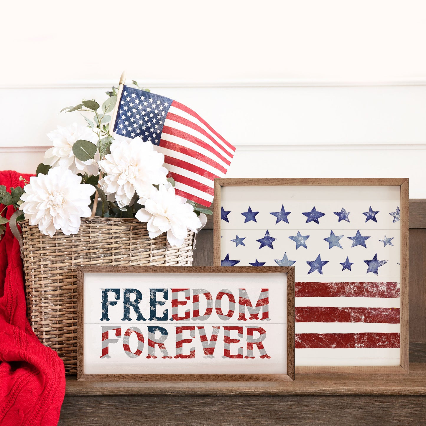 Freedom Forever Flag White image 1