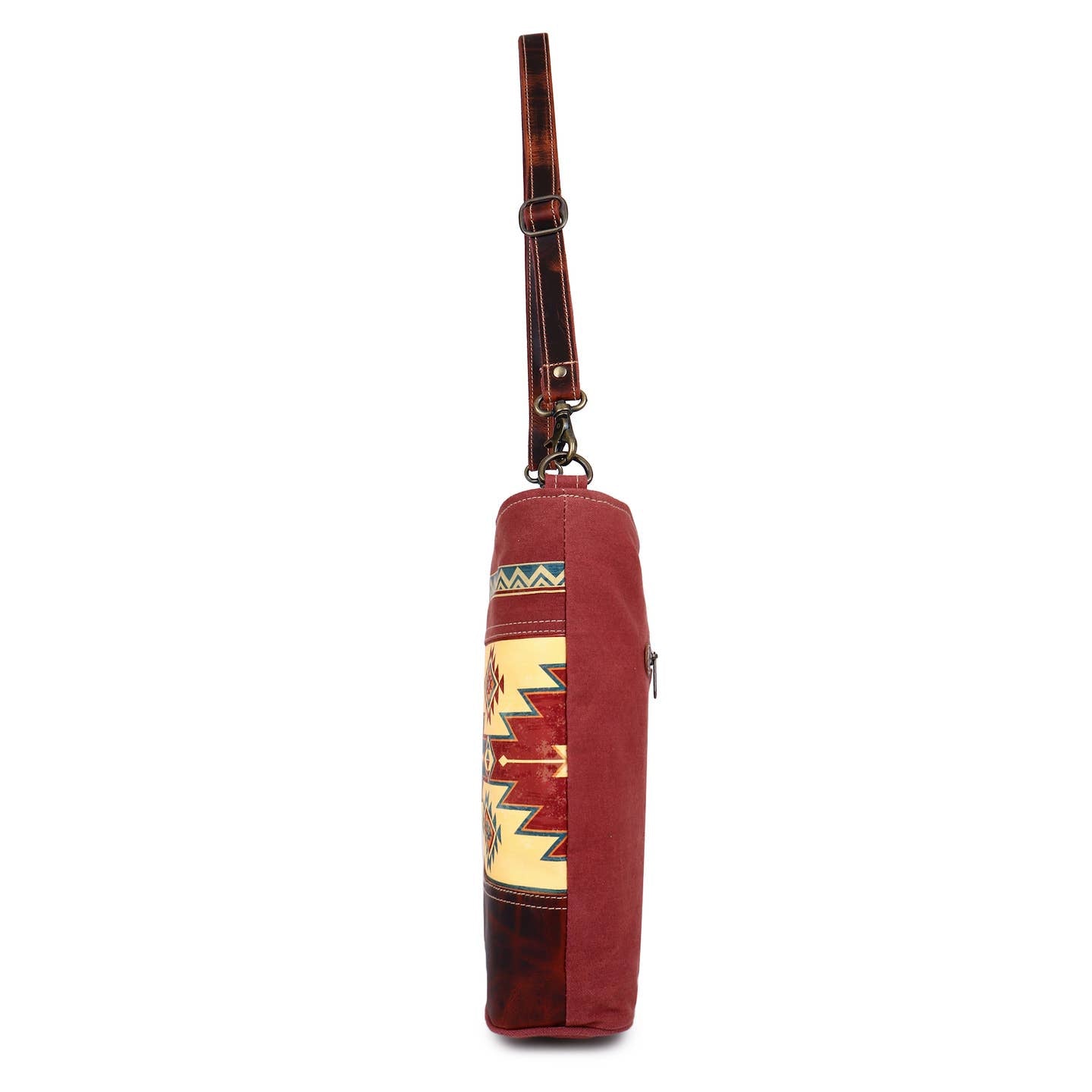 Redwood Aztec Canvas & Leather Large Cross Body image 3