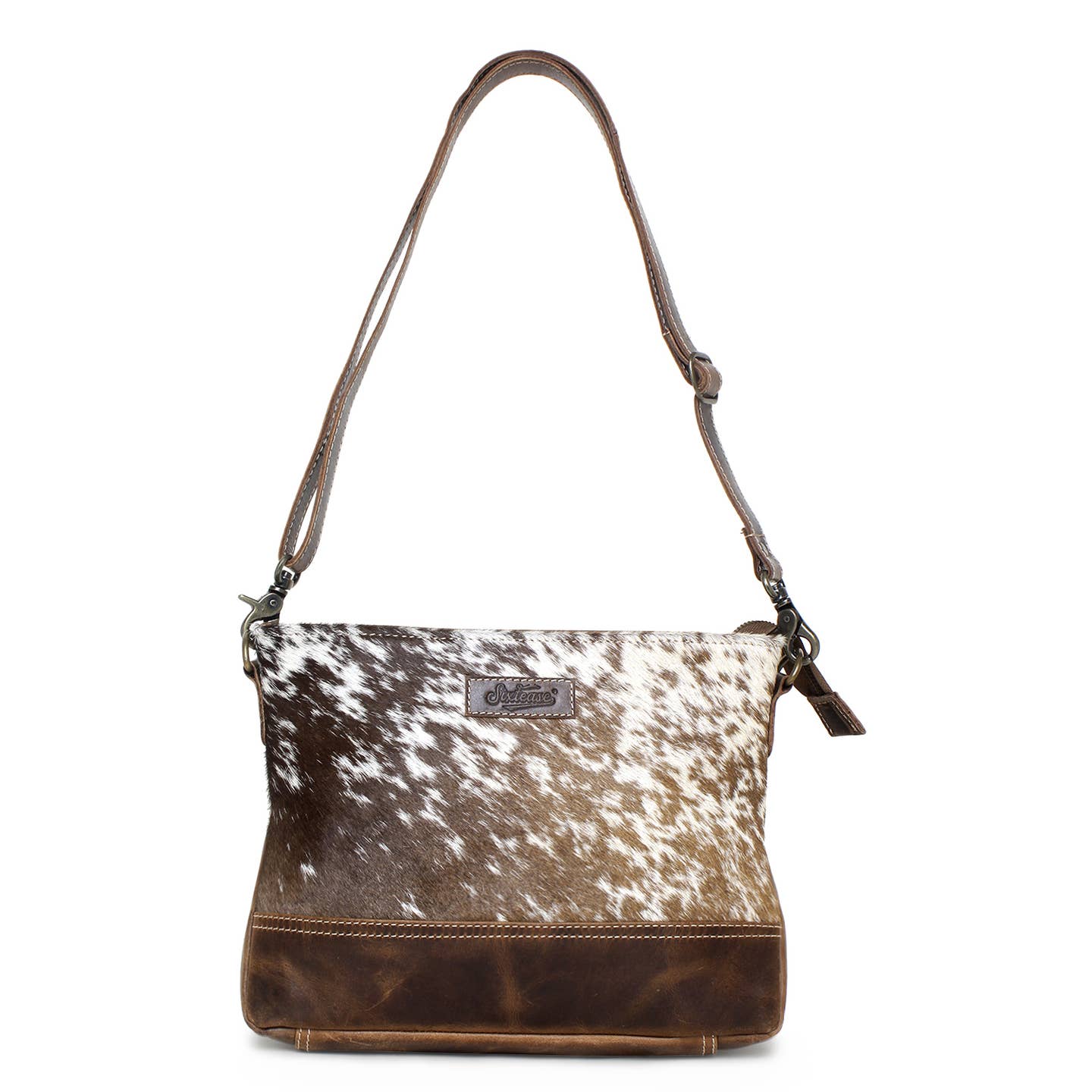 Raffle Hair-on Leather Shoulder Bag image 2