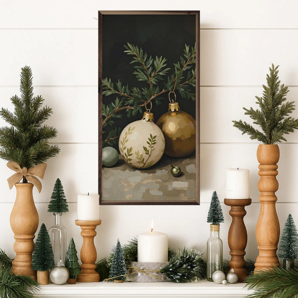 Gold And White Ornament