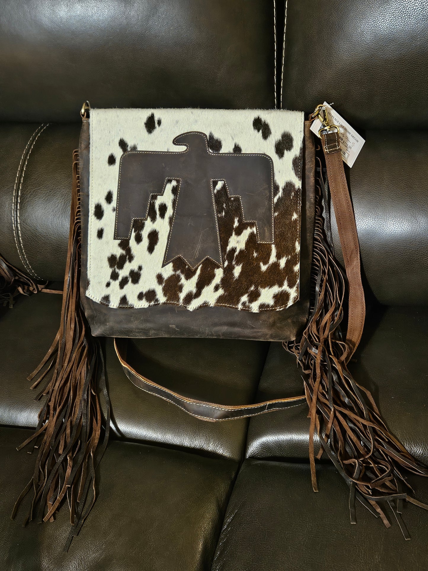 ALEXA THUNDERBIRD CROSSBODY | Western Cowhide Leather purse
