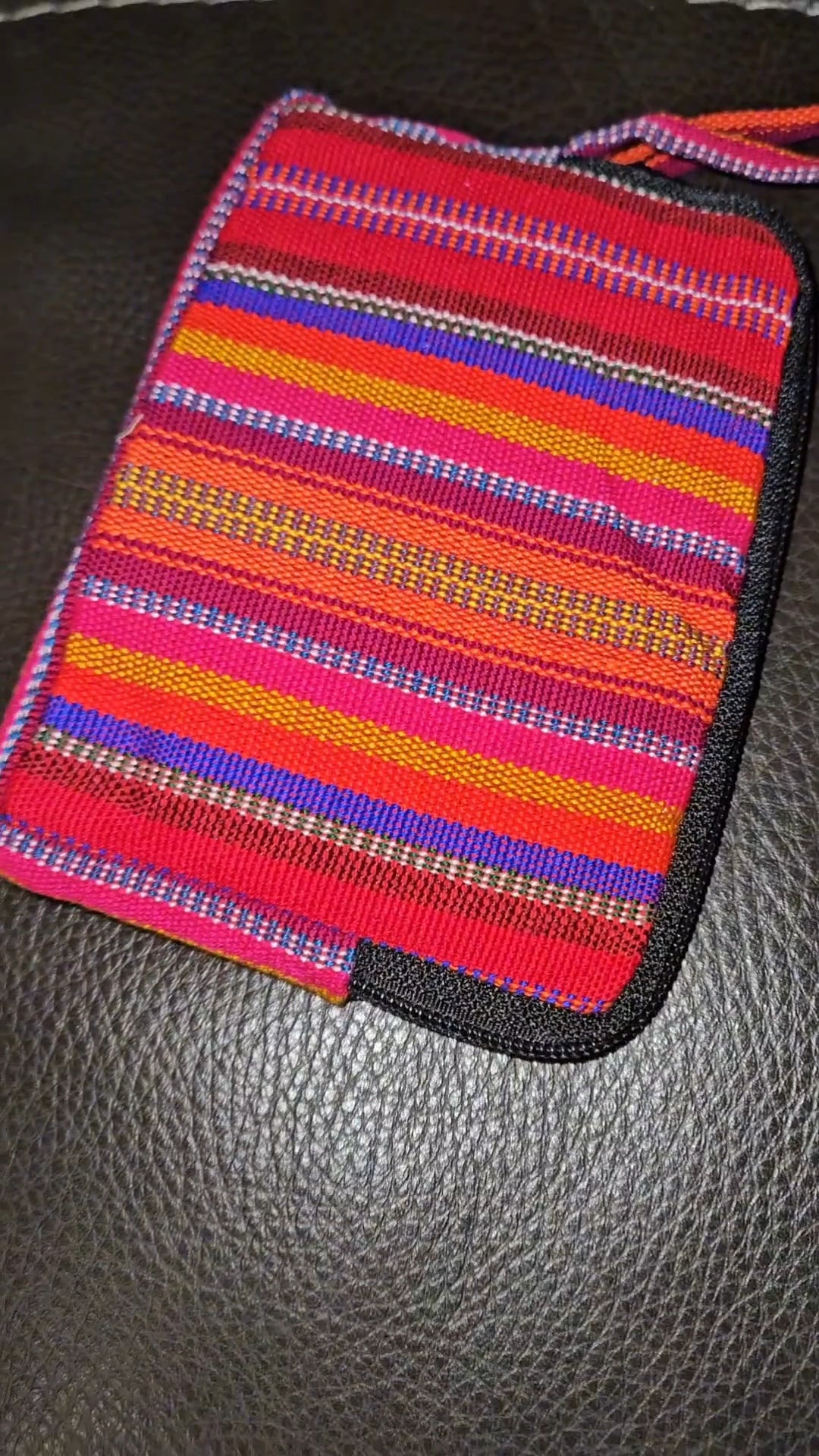 Embroidered Coin Purse Wristlet