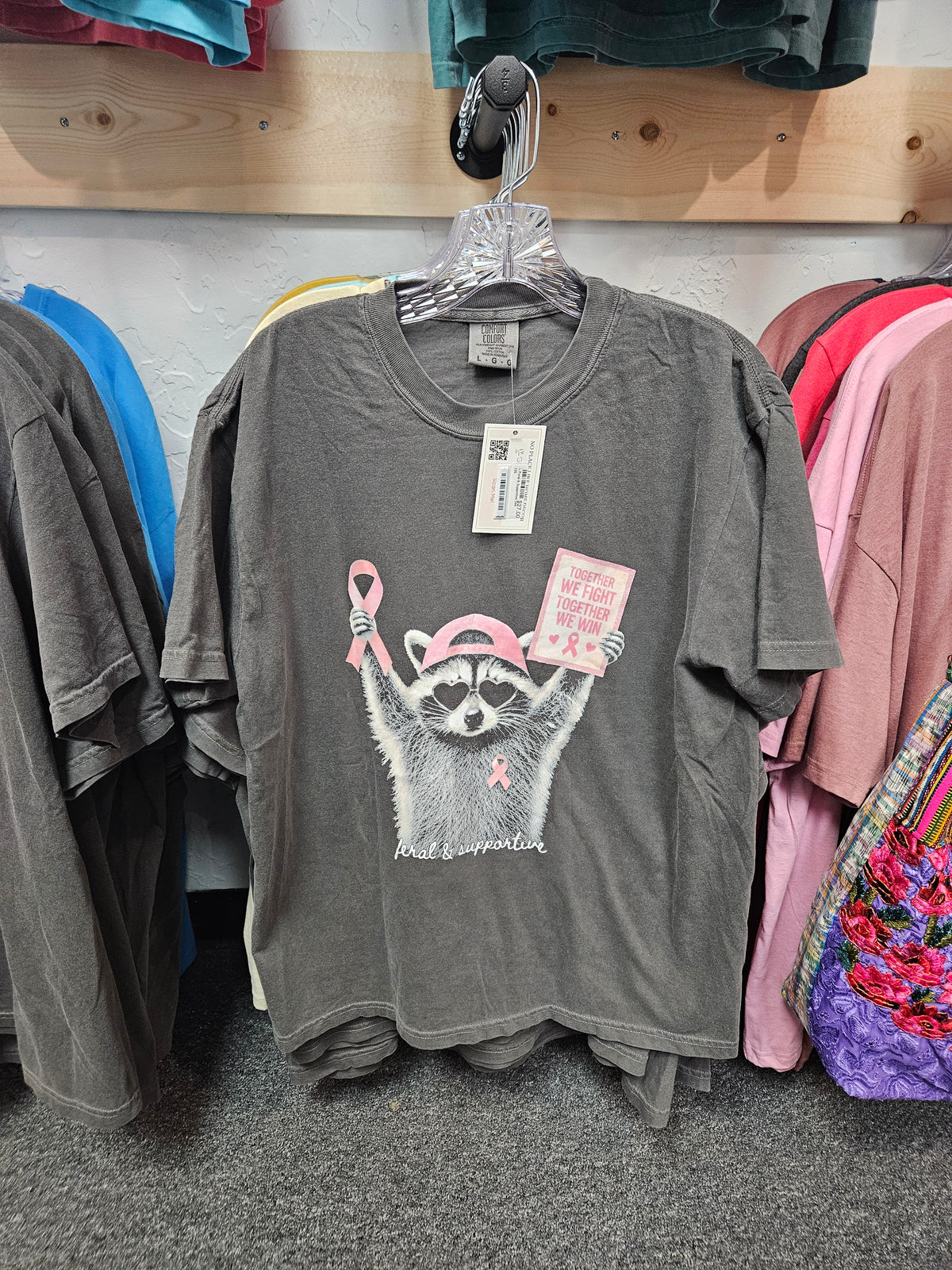 Feral & Supportive Breast Cancer Awareness Tee