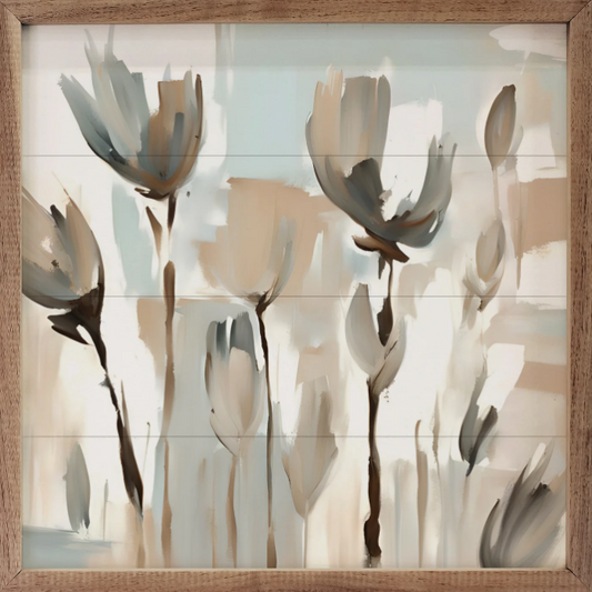 Blue And Tan Tulips image 0