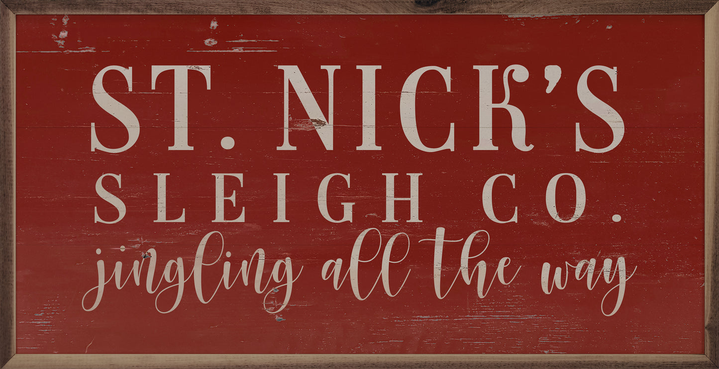 St. Nick's Sleigh Co. Red image 0