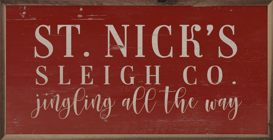 St. Nick's Sleigh Co. Red image 0