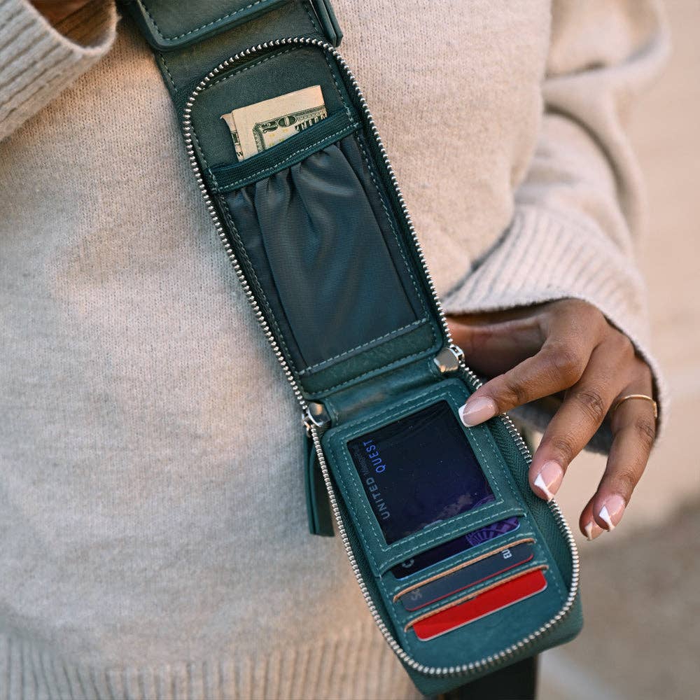 Zip & Clip RFID Strap: Espresso (Hardware: Gold)
