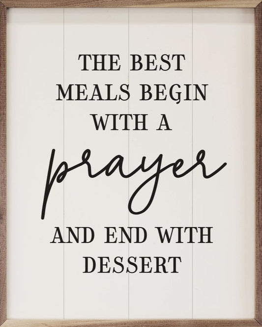 The Best Meals Begin With A Prayer White image 0