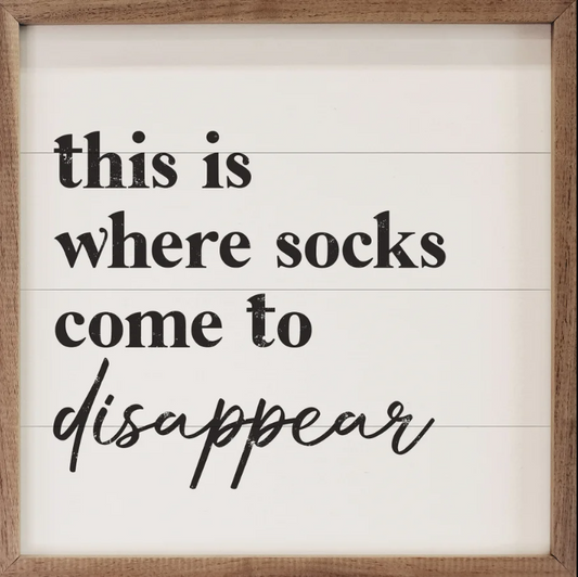 This Is Where Socks Come White image 0