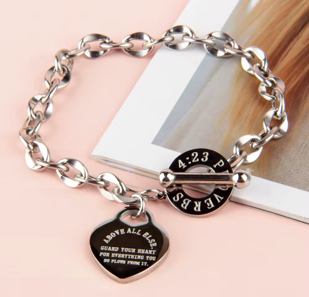 Proverbs 4:23 Bracelet - Christian Bracelet - Christian Apparel (A:1-3)