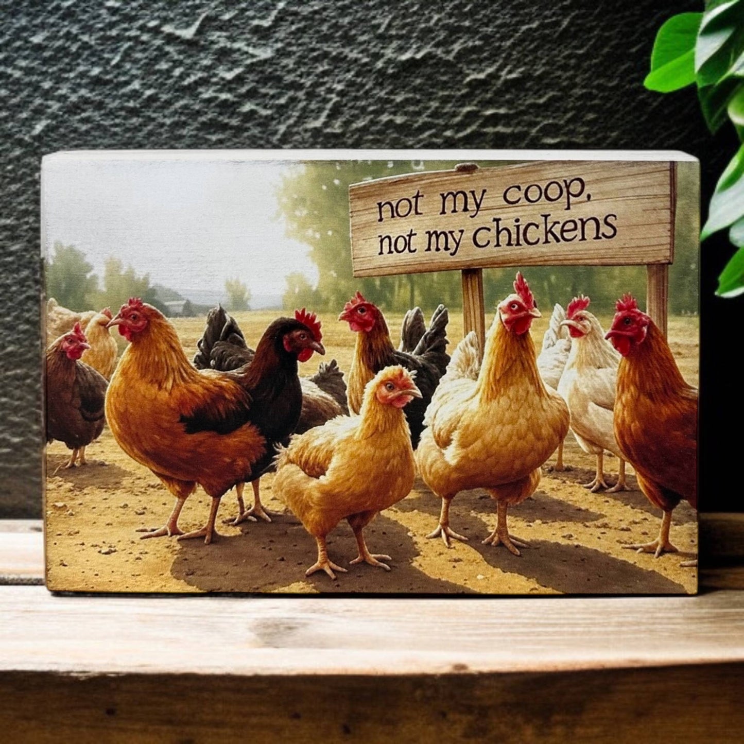Not my Coop, Not my Chickens Sign