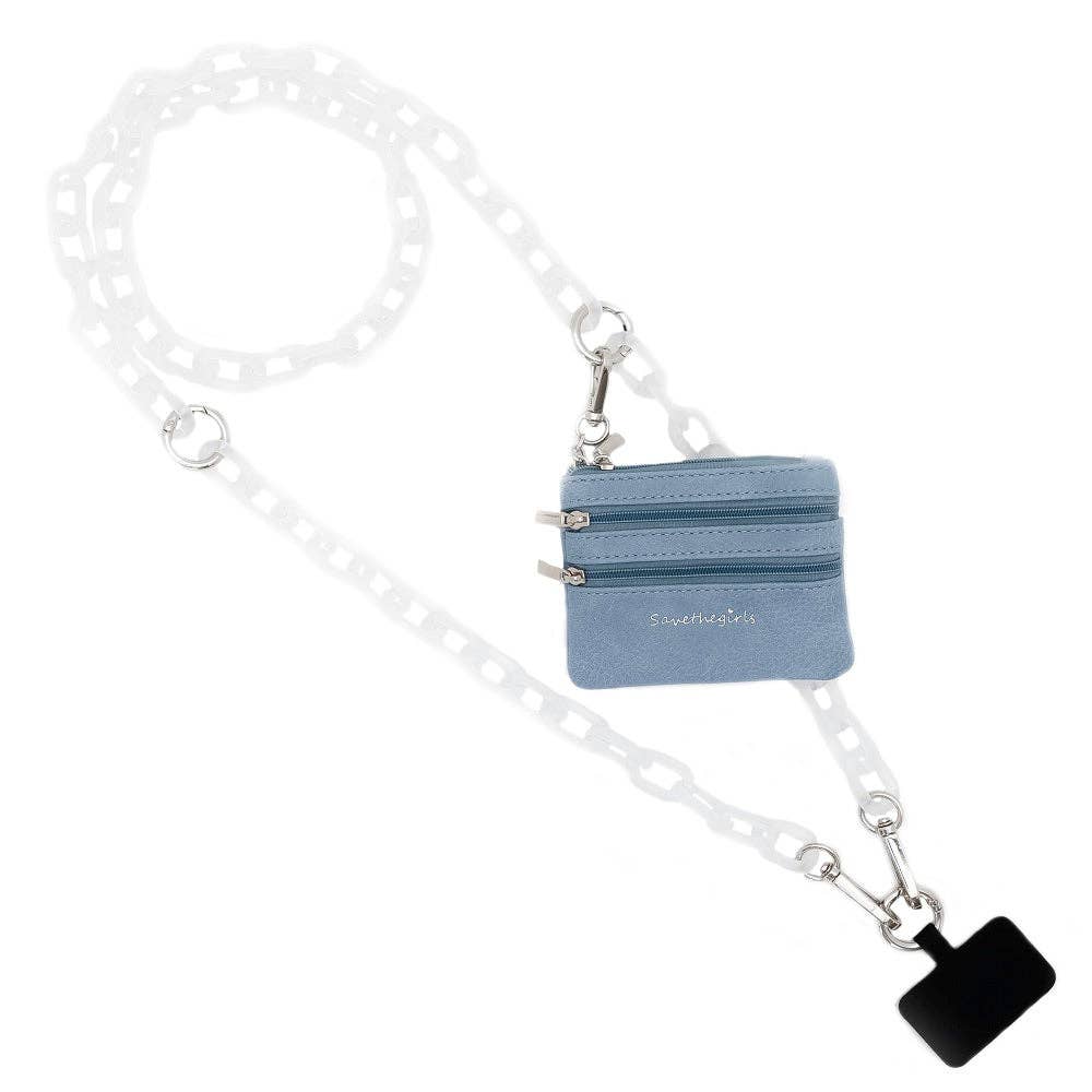 Clip & Go Ice Chain with Pouch: Hot Pink Chain with Hot Pink Pouch