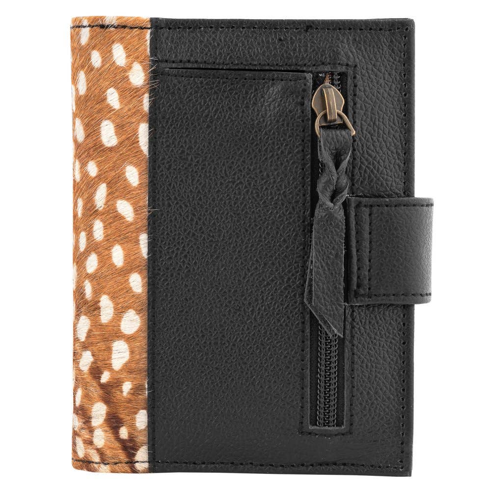Deer Print Leather Wallet
