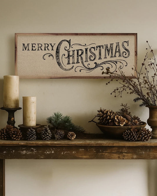 Merry Christmas Ornate image 0