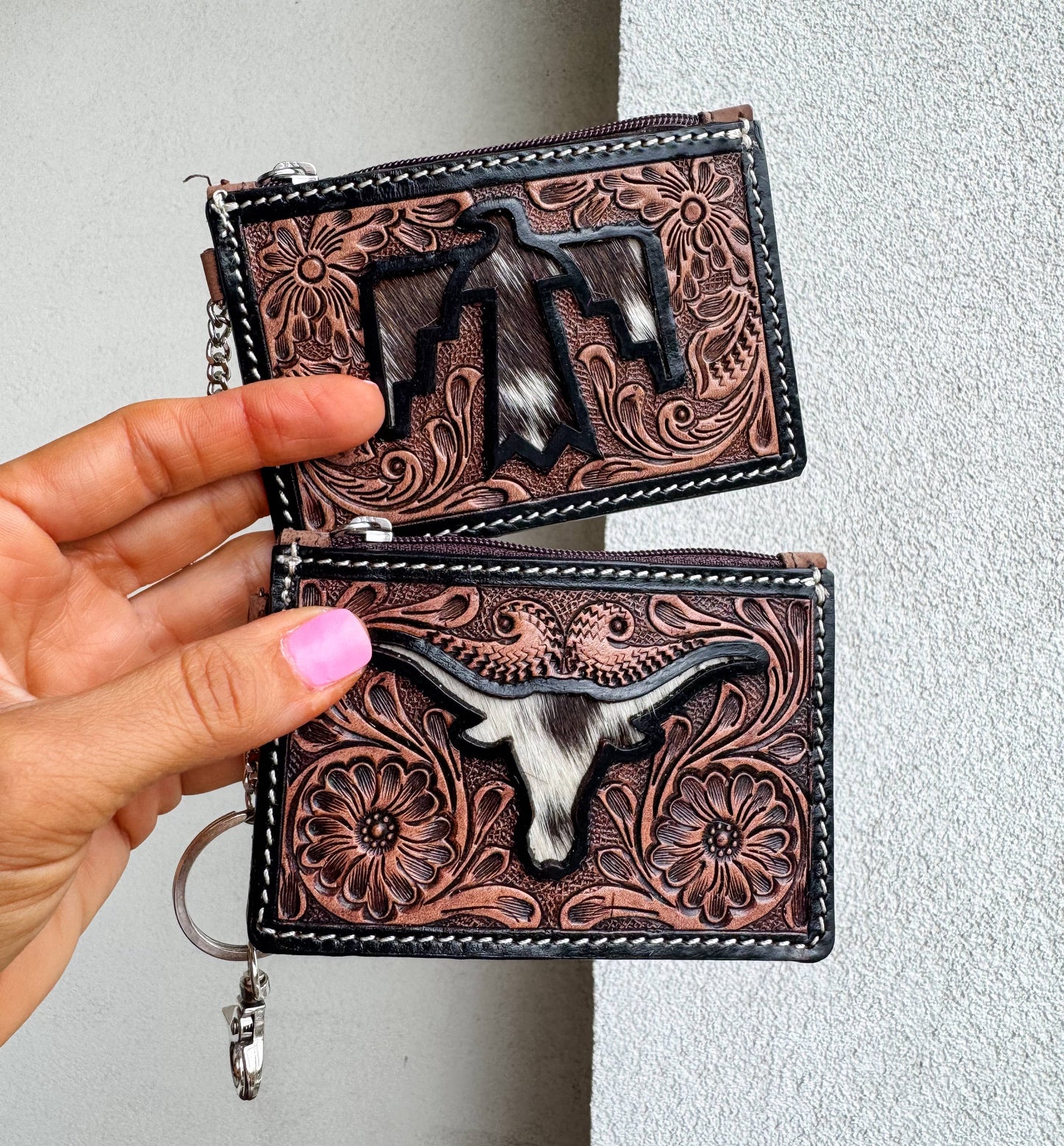 Dark Brown Thunderbird Keychain Wallet