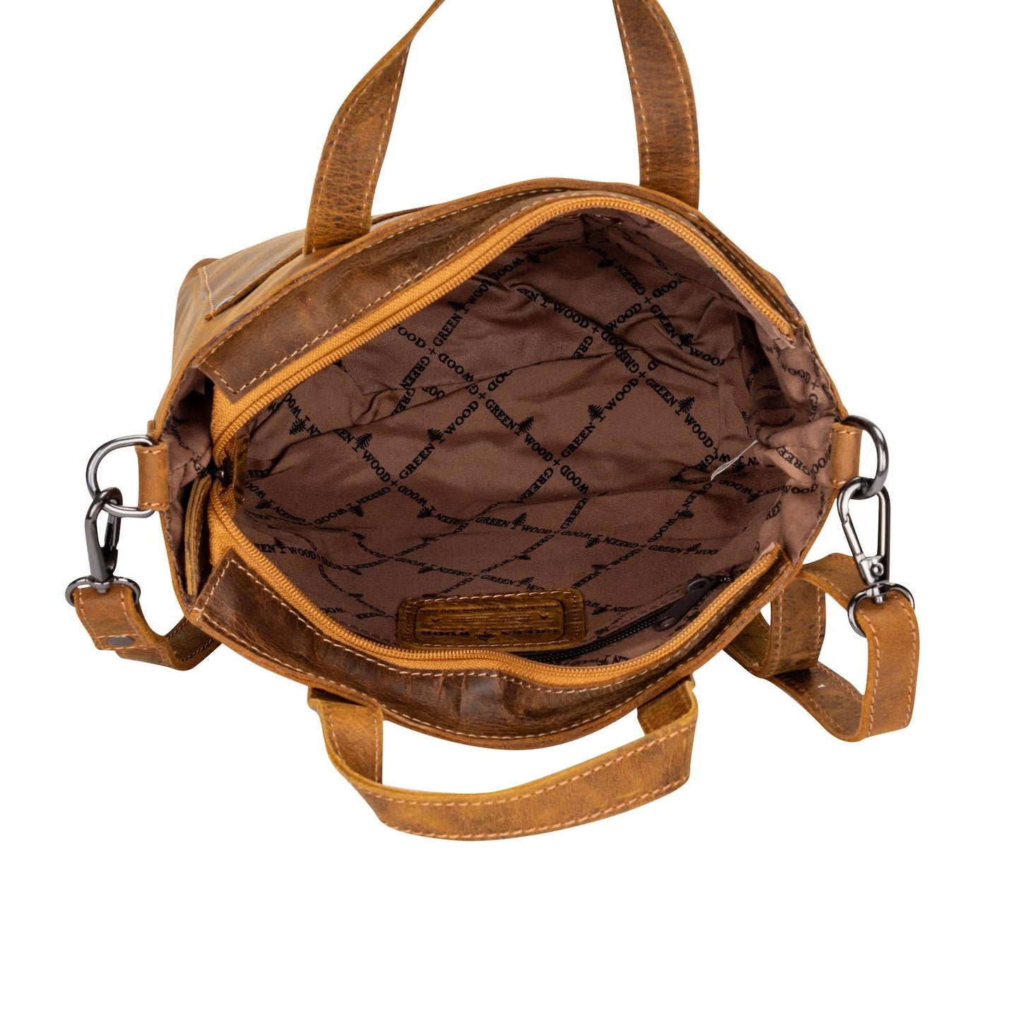 Panama Leather Mini Crossbody Tote Bag