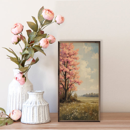 Pink Spring Tree Blossoming image 0
