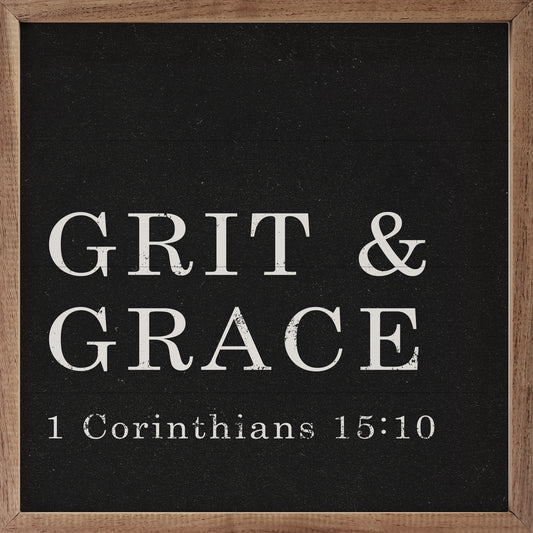 Grit And Grace 1 Corinthians 15:10 Black image 0