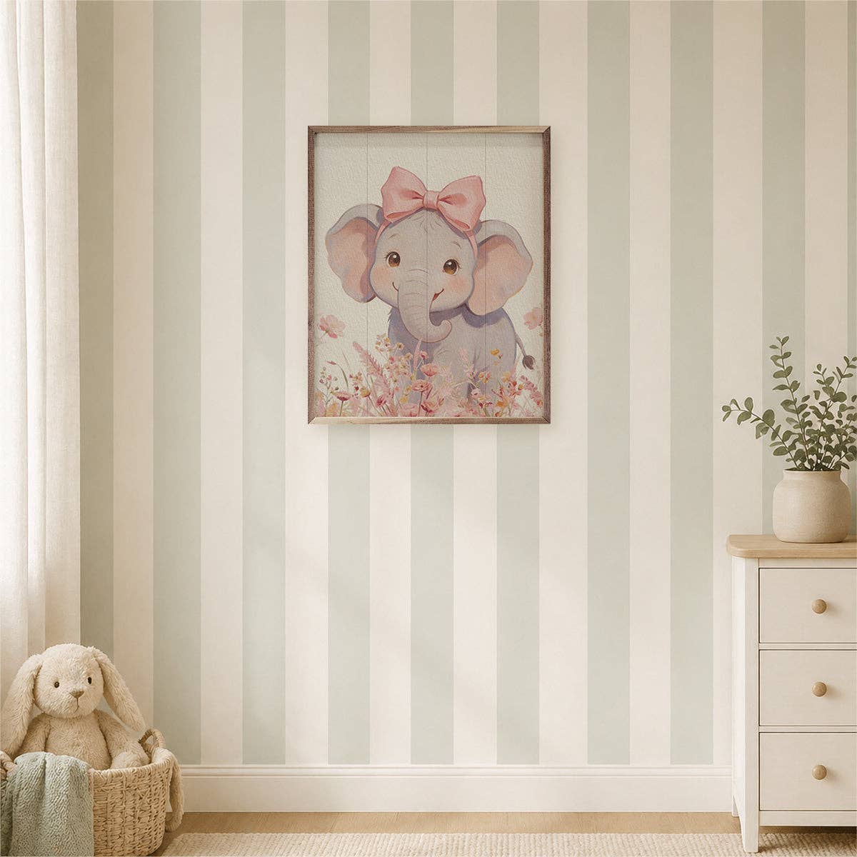 Floral Bow Elephant