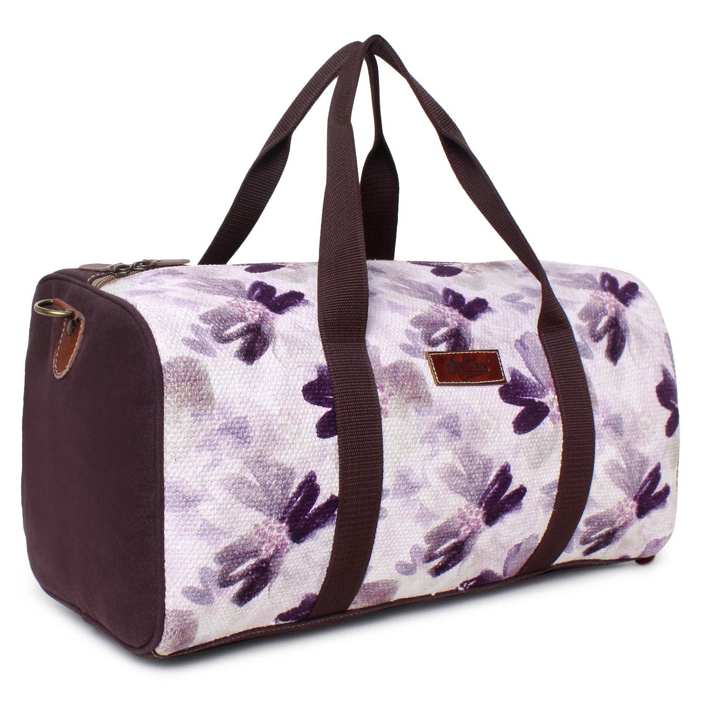 Floral Up-cycled Canvas Weekender Bag