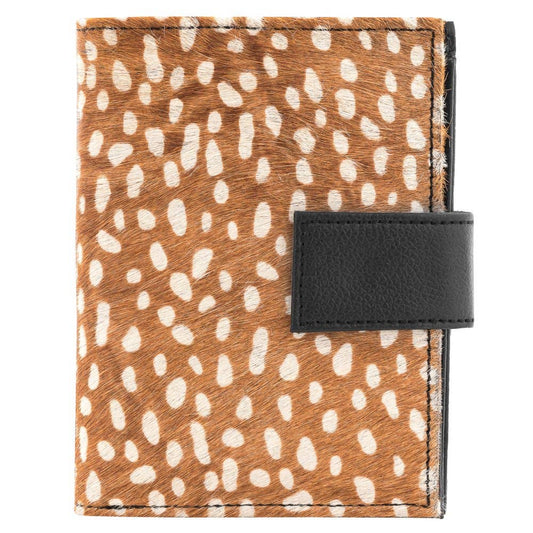 Deer Print Leather Wallet