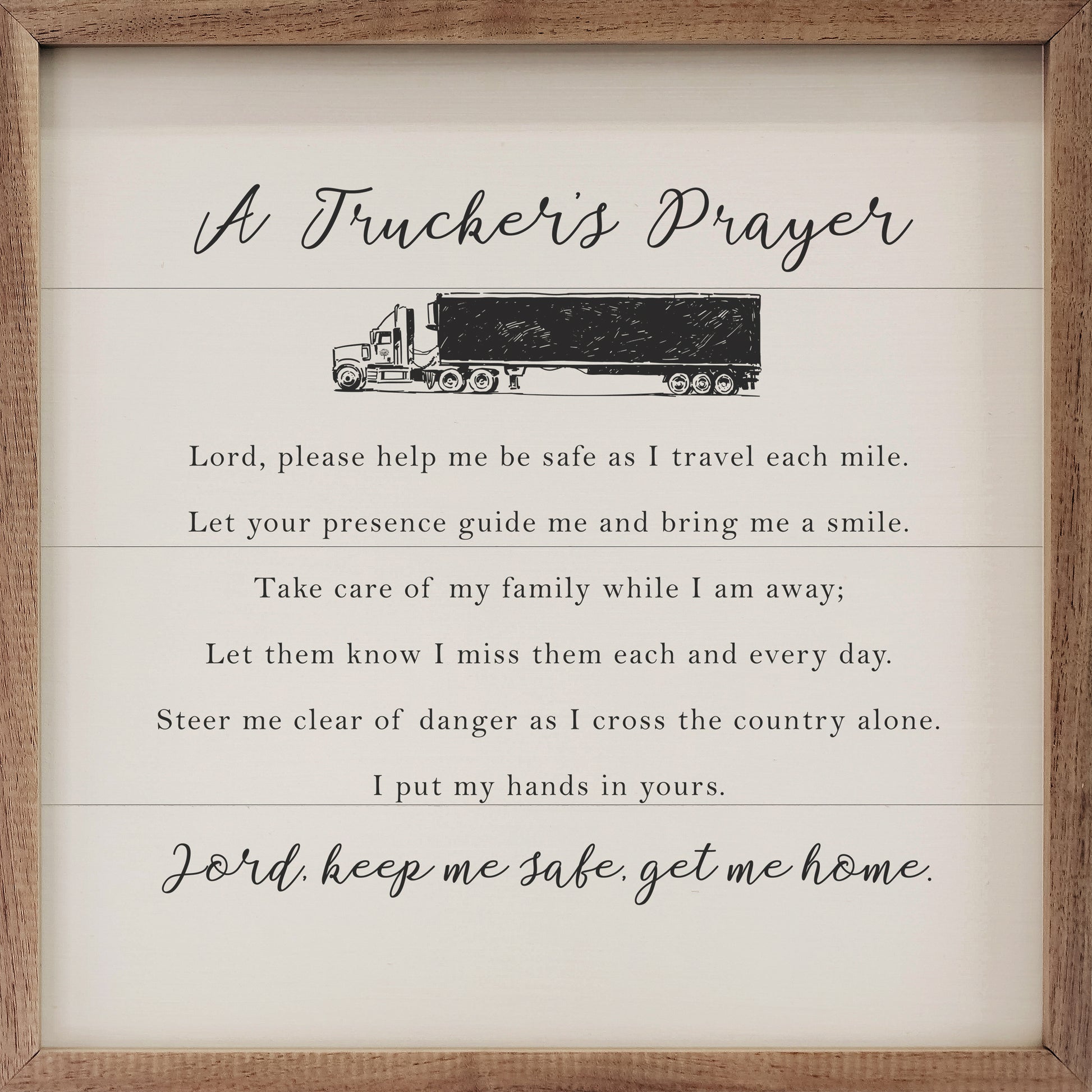 A Trucker’s Prayer White image 0