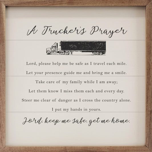 A Trucker’s Prayer White image 0