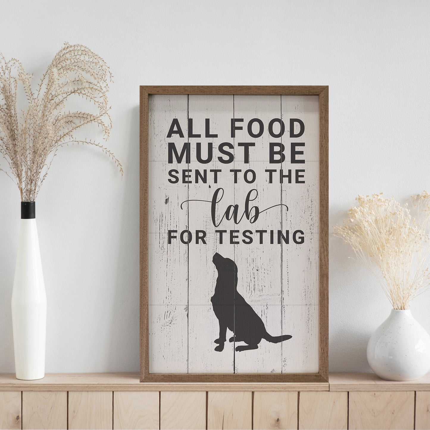 All Food Must Be Sent To The Lab Whitewash