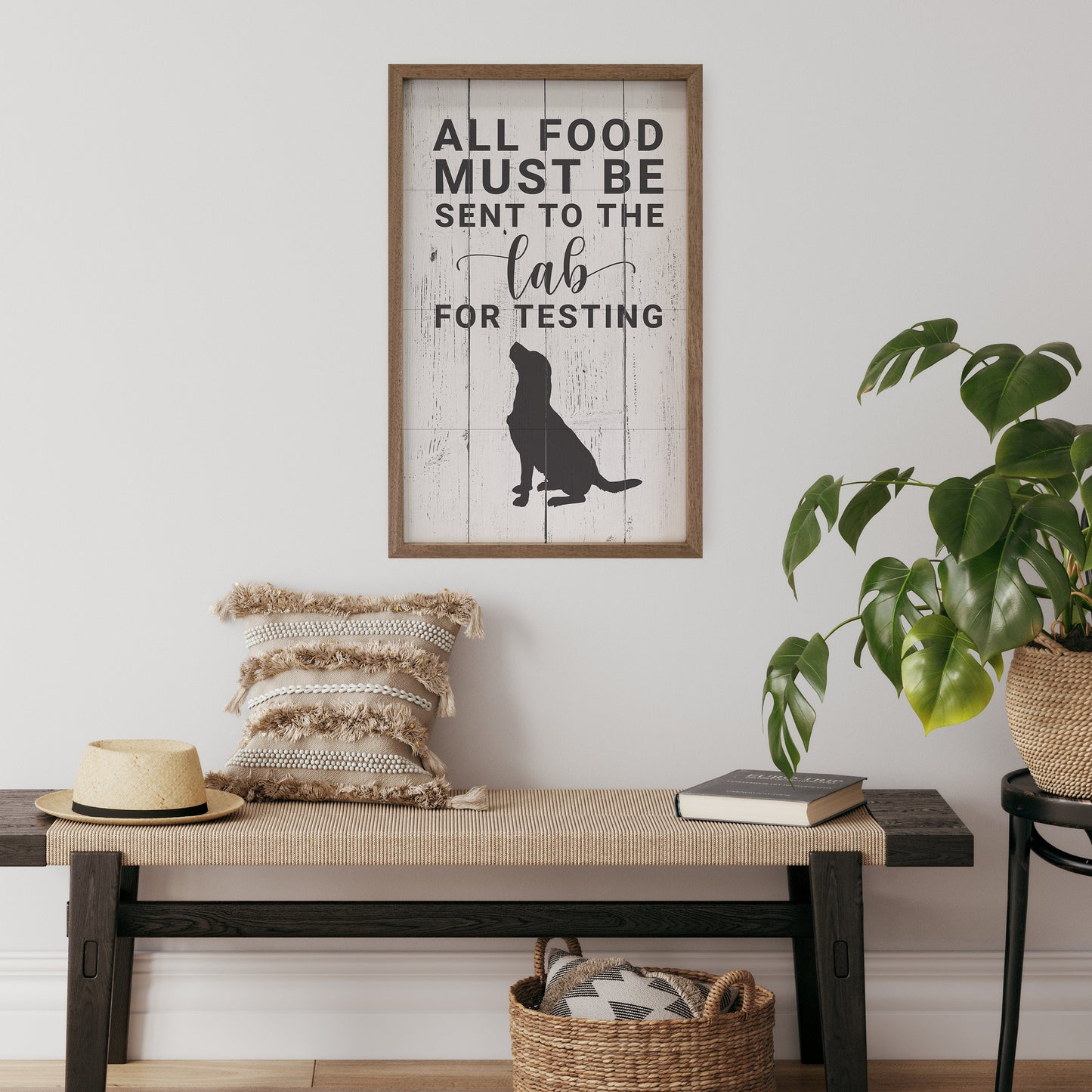All Food Must Be Sent To The Lab Whitewash