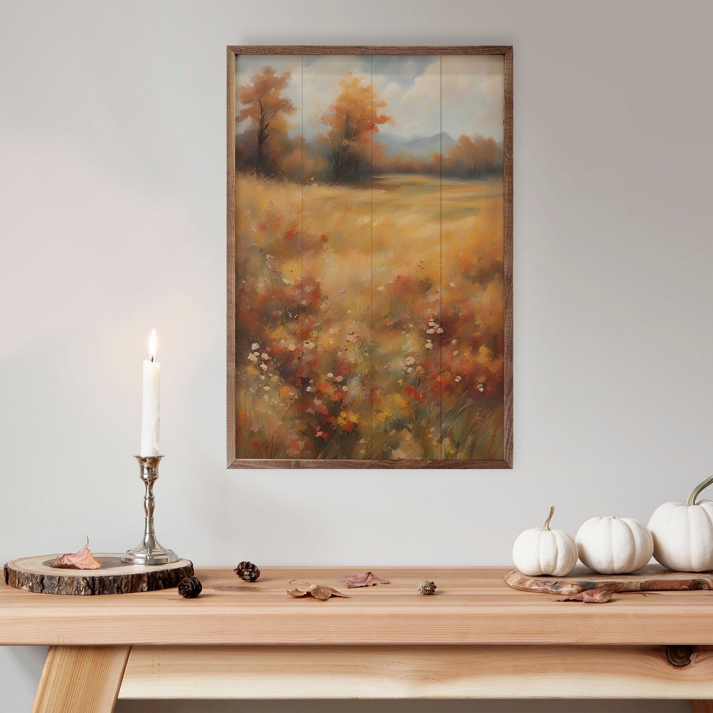 Autumn Field With Trees